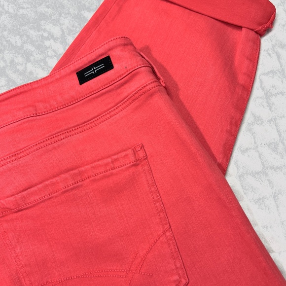 Liverpool Jeans size 16 33 Crop Straight Coral Red High Rise Colored NWT Love - Picture 5 of 7